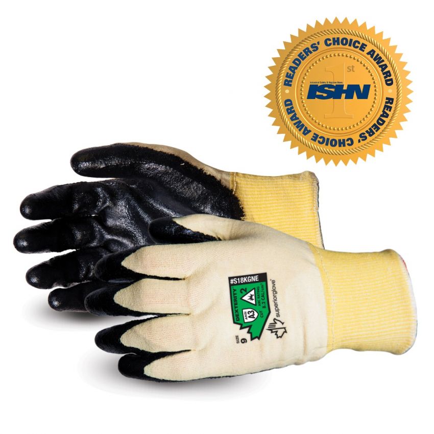  S18KGNE Dexterity® 18-Gauge Arc Flash-Rated Neoprene Palm Coated Gloves by Superior Glove